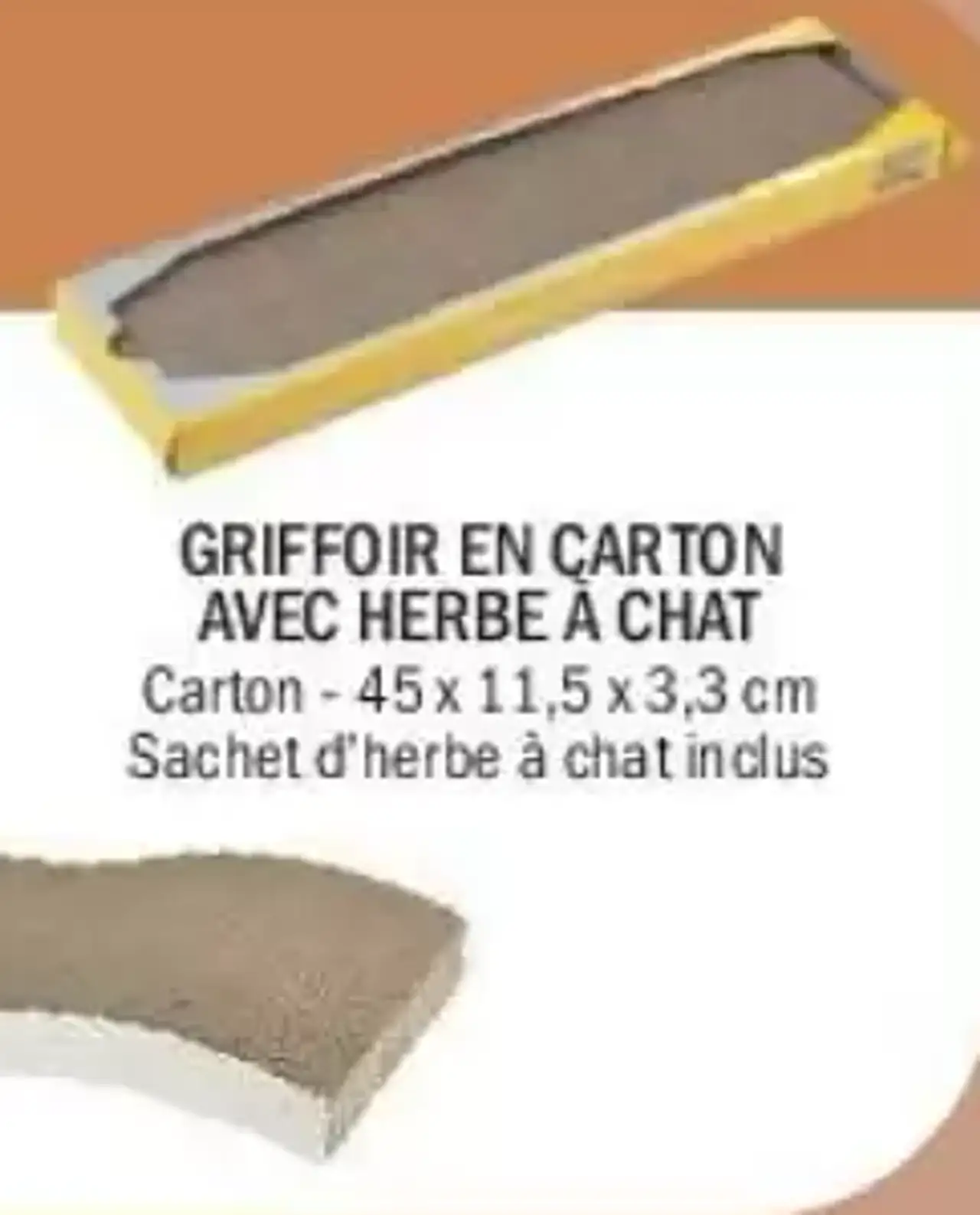 Griffoir en carton avec herbe à chat