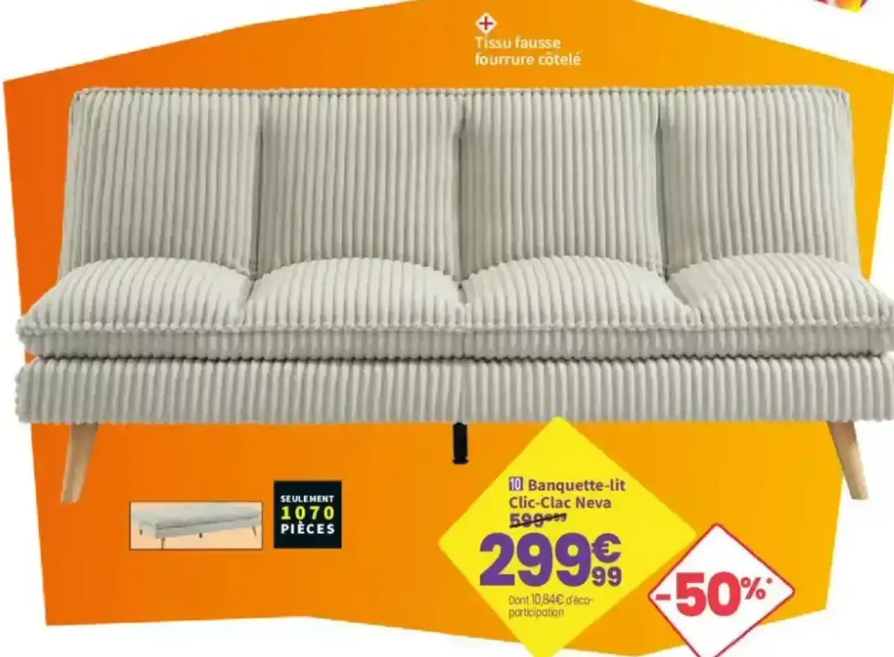 Banquette-lit Clic-Clac Neva