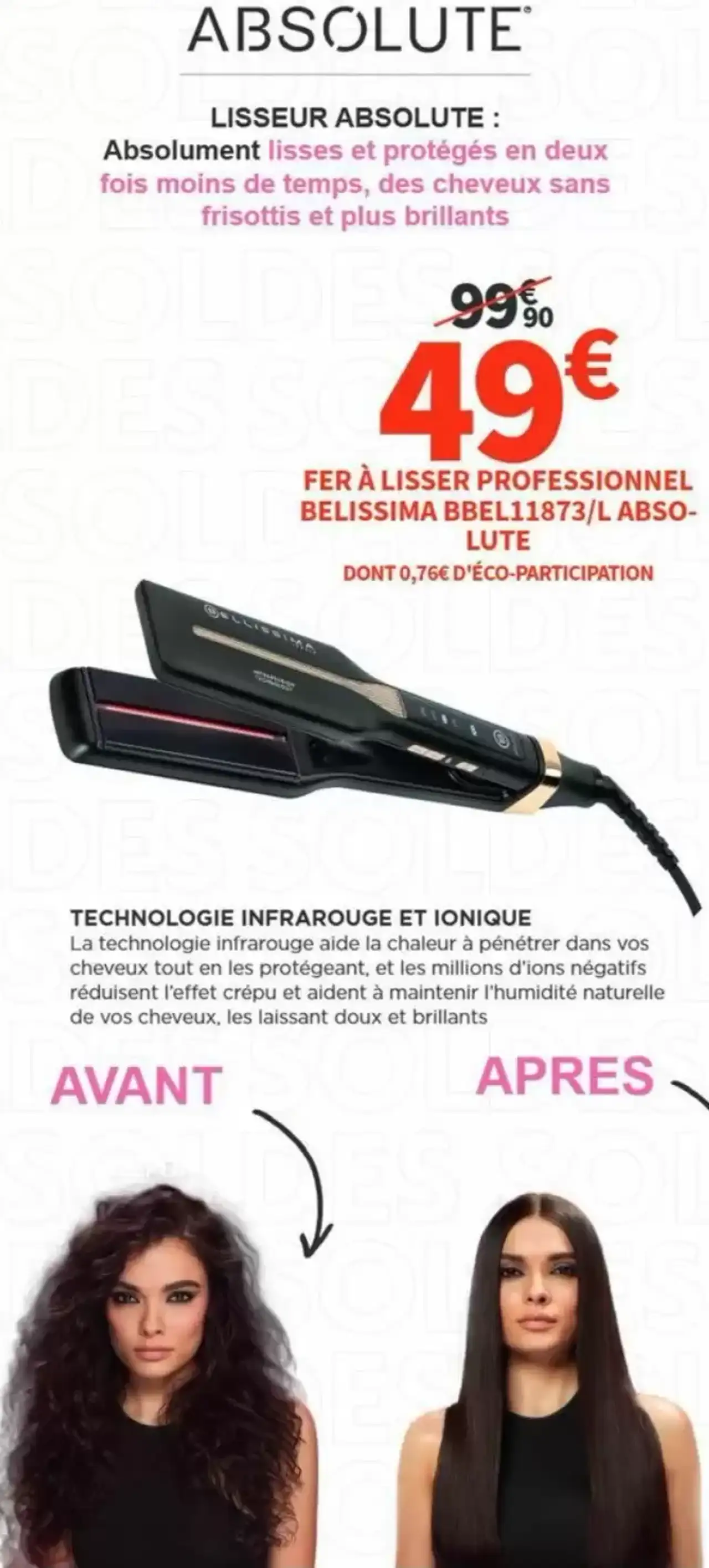 Fer à lisser professionnel Bellissima BBEL11873/L Absolute