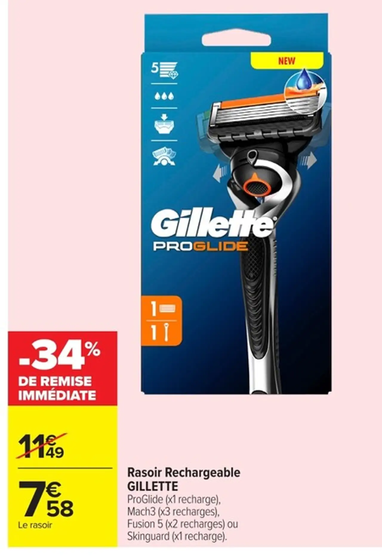 Rasoir Rechargeable GILLETTE