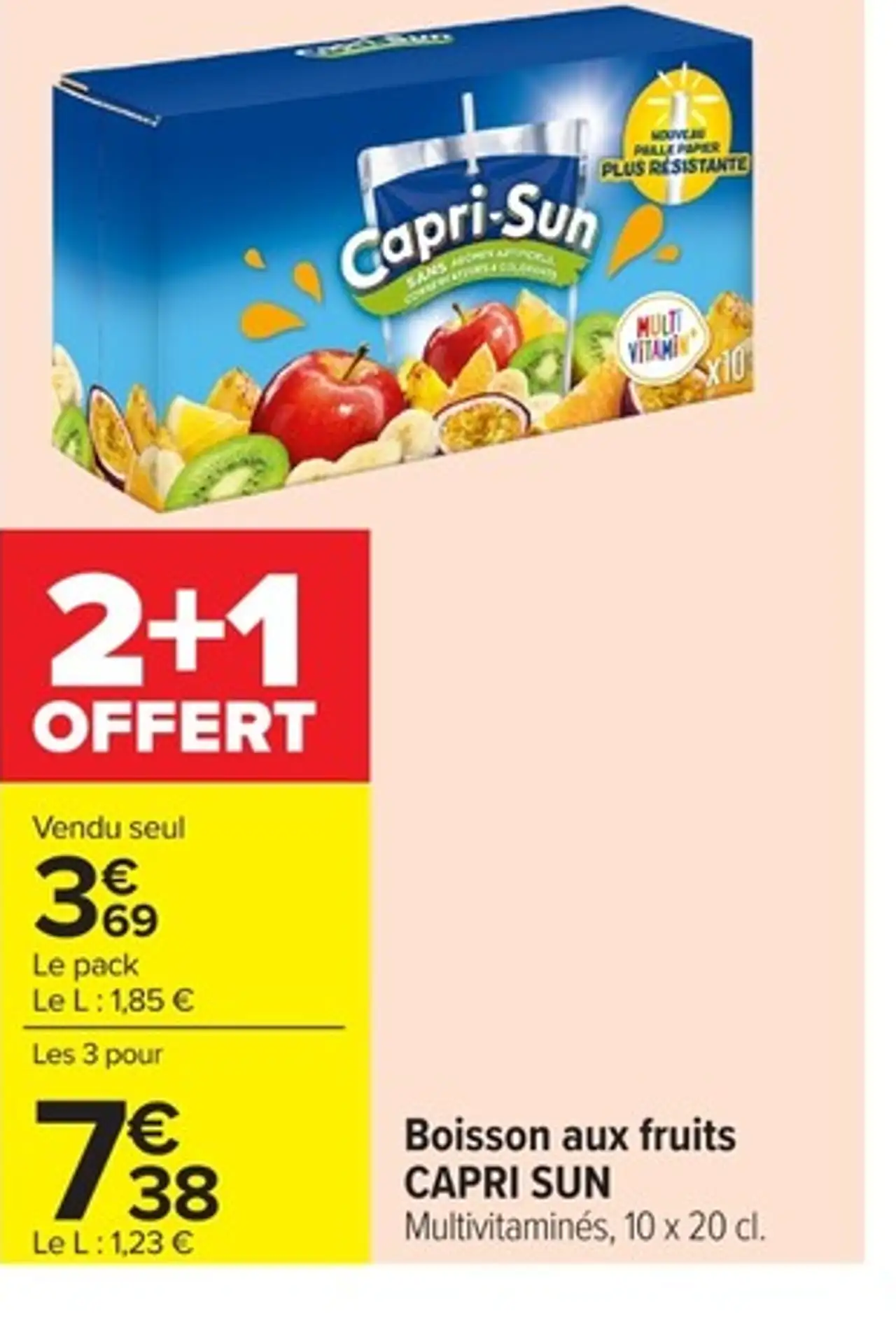 Boisson aux fruits CAPRI SUN Multivitaminés