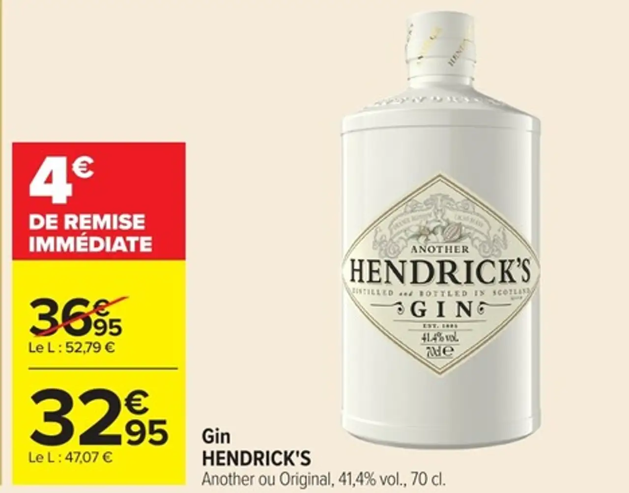 Gin HENDRICK'S Another ou Original