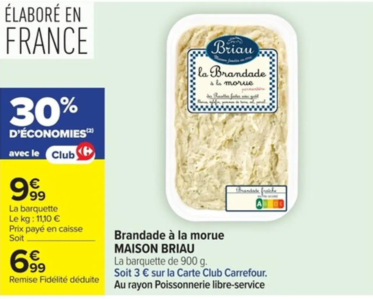 Brandade à la morue MAISON BRIAU
