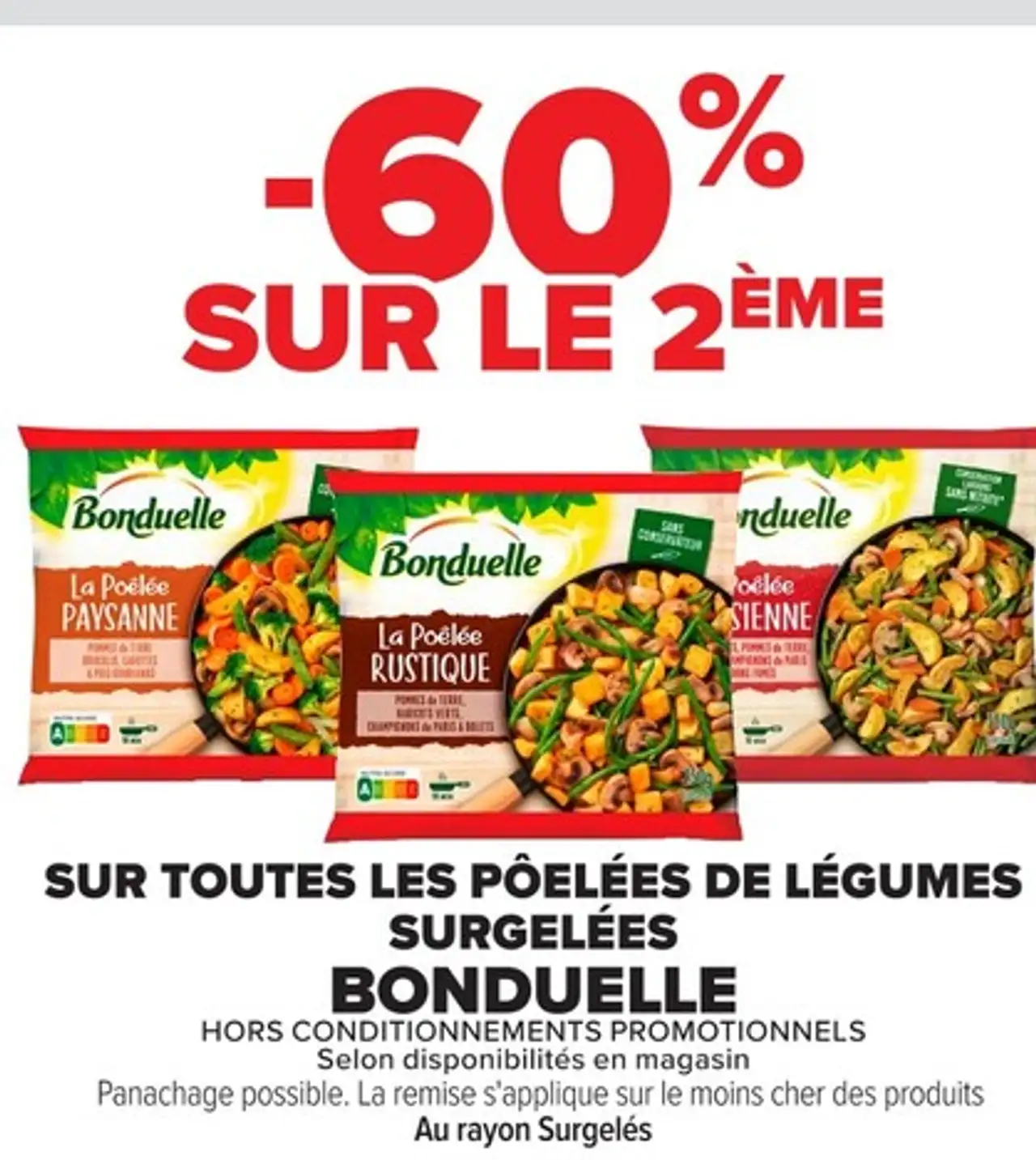 Pôelée de légumes surgelée Bonduelle