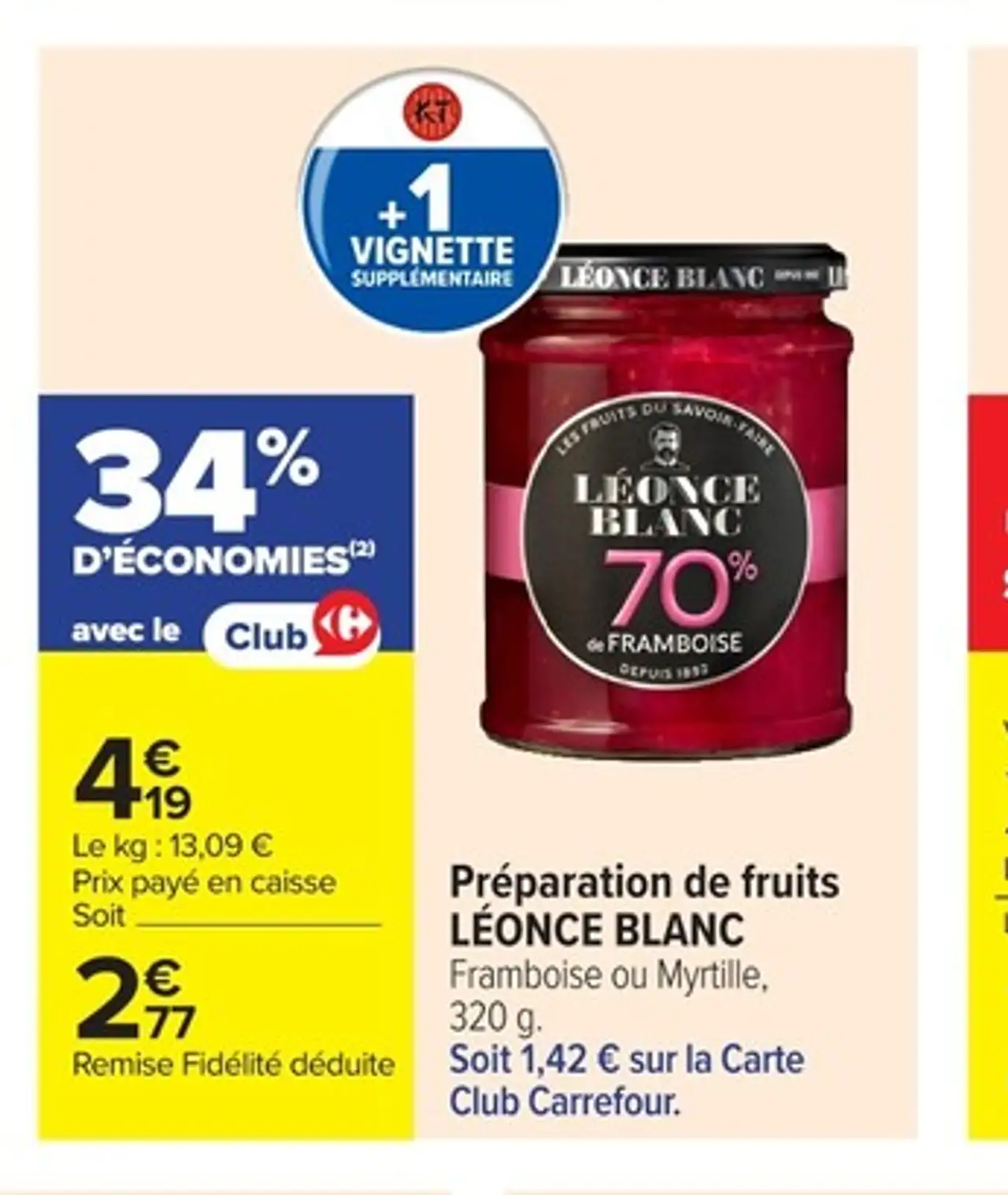 Préparation de fruits LÉONCE BLANC