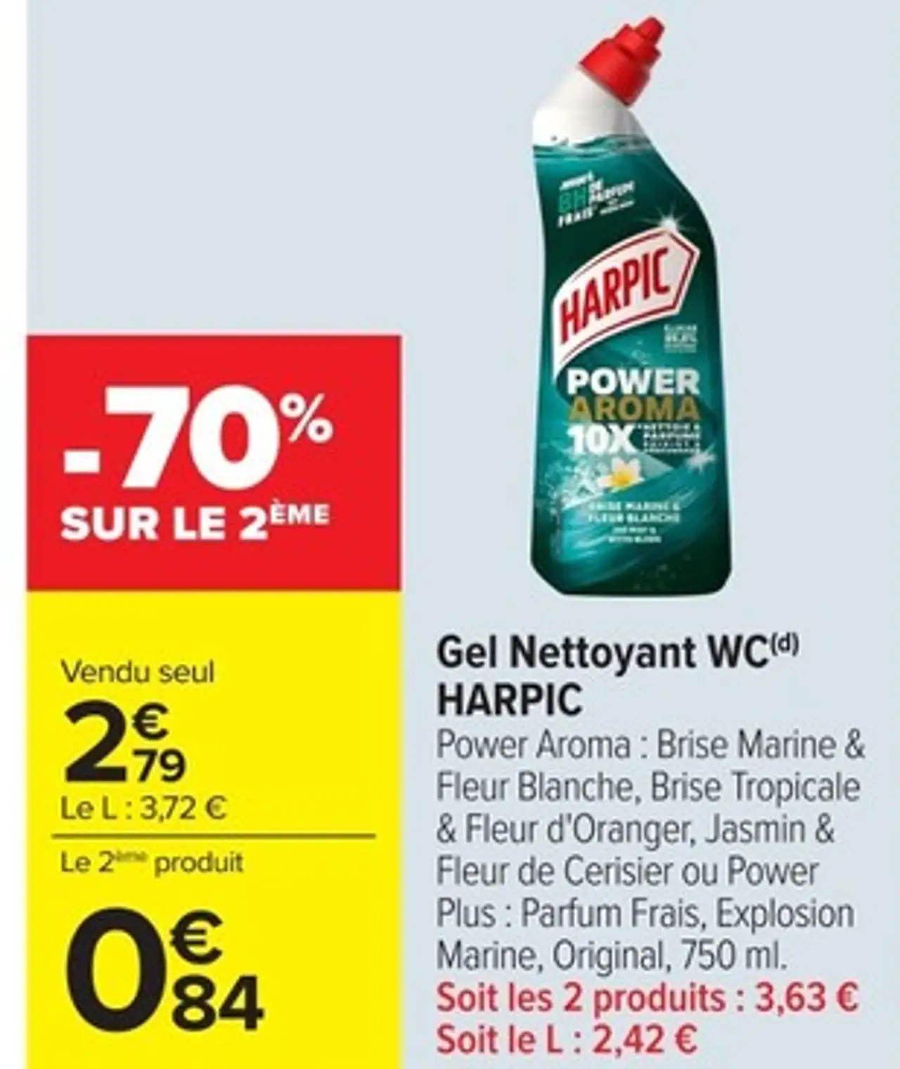 Gel Nettoyant WC HARPIC Power Aroma