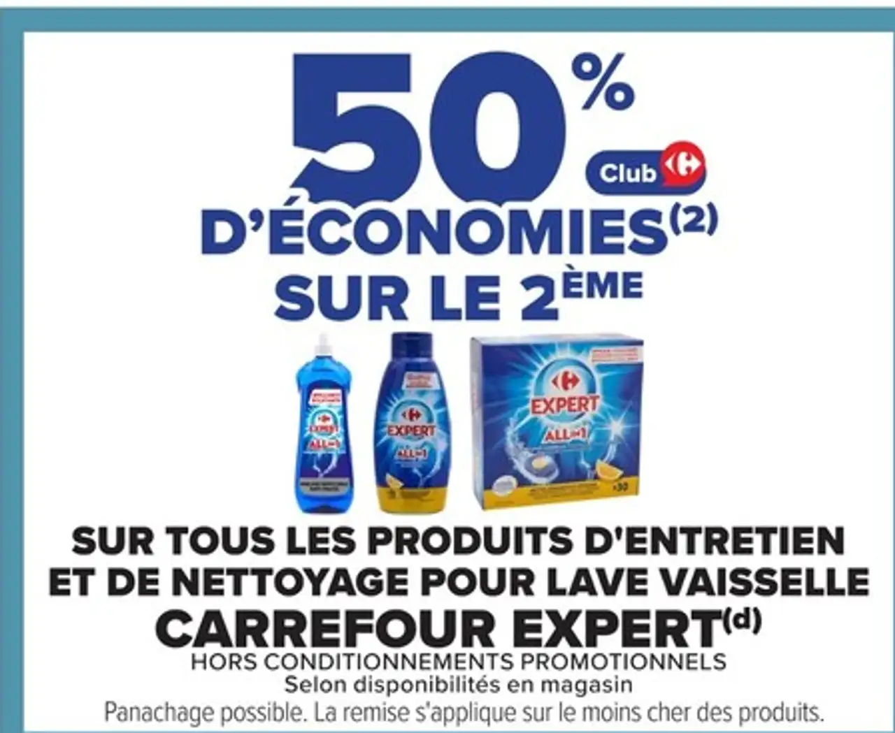 Produits d'entretien et de nettoyage pour lave-vaisselle Carrefour Expert