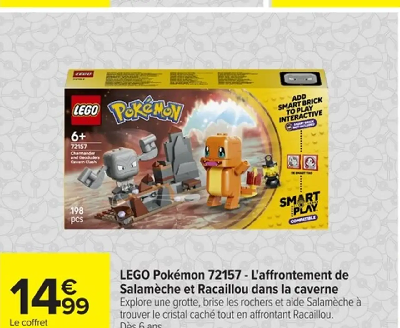 LEGO Pokémon 72157 - L'affrontement de Salamèche et Racaillou dans la caverne