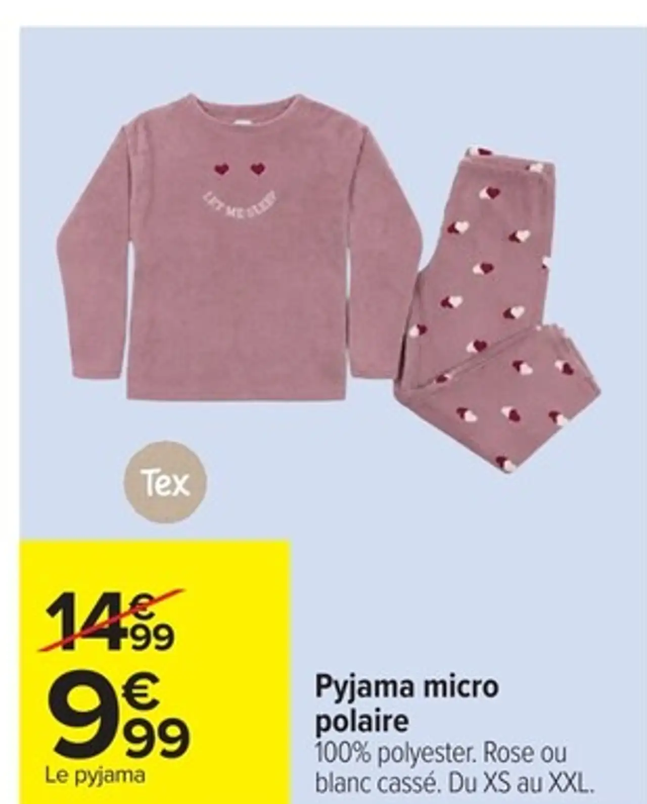 Pyjama micro polaire Tex