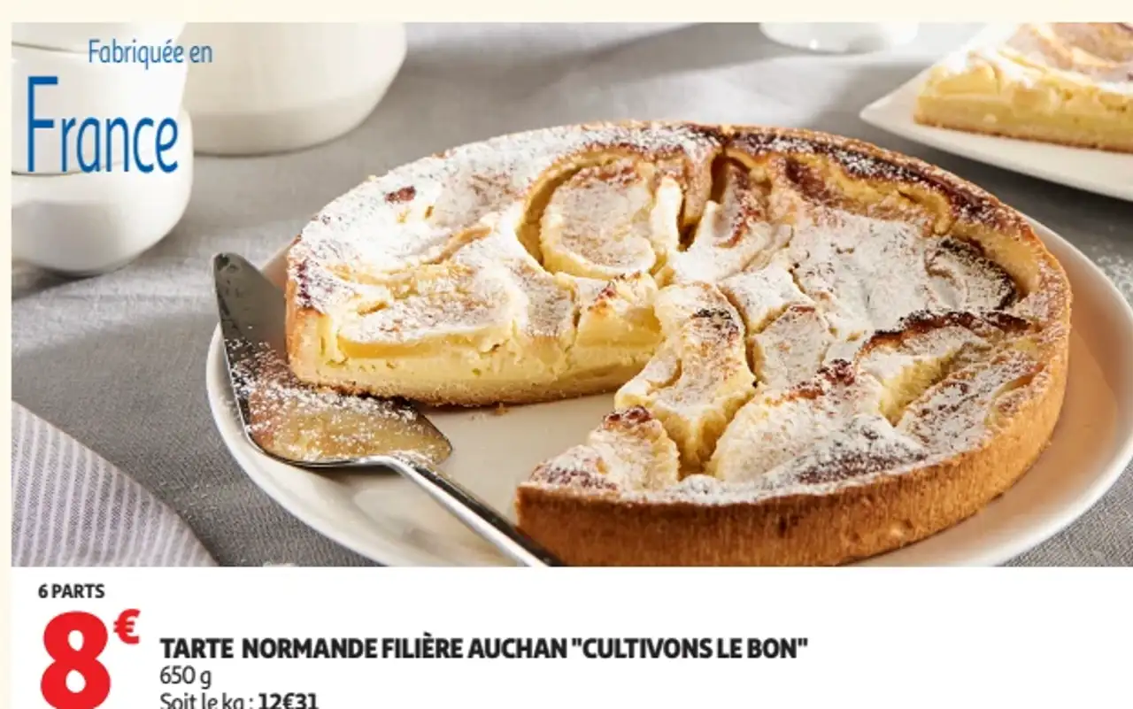 Tarte Normande Filière Auchan "Cultivons le Bon"