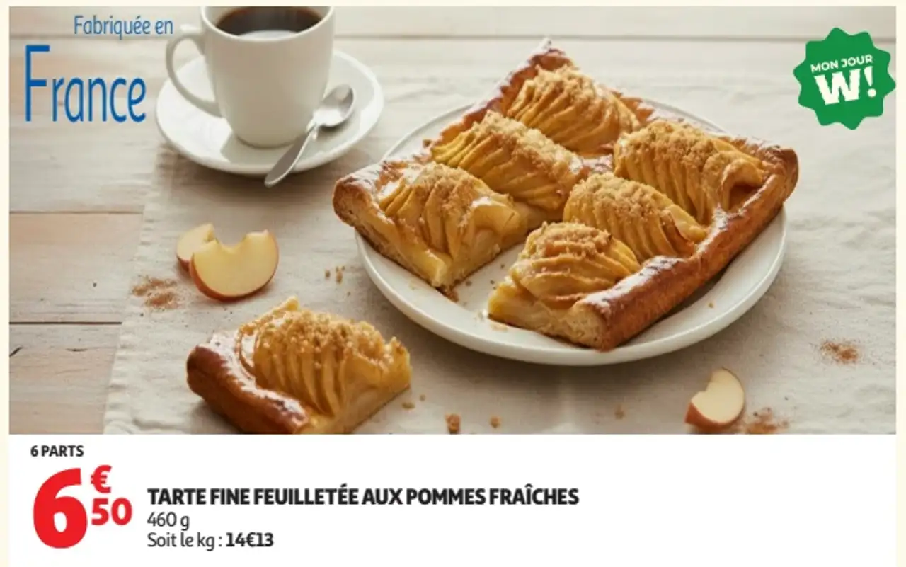 Tarte Fine Feuilletée Aux Pommes Fraîches