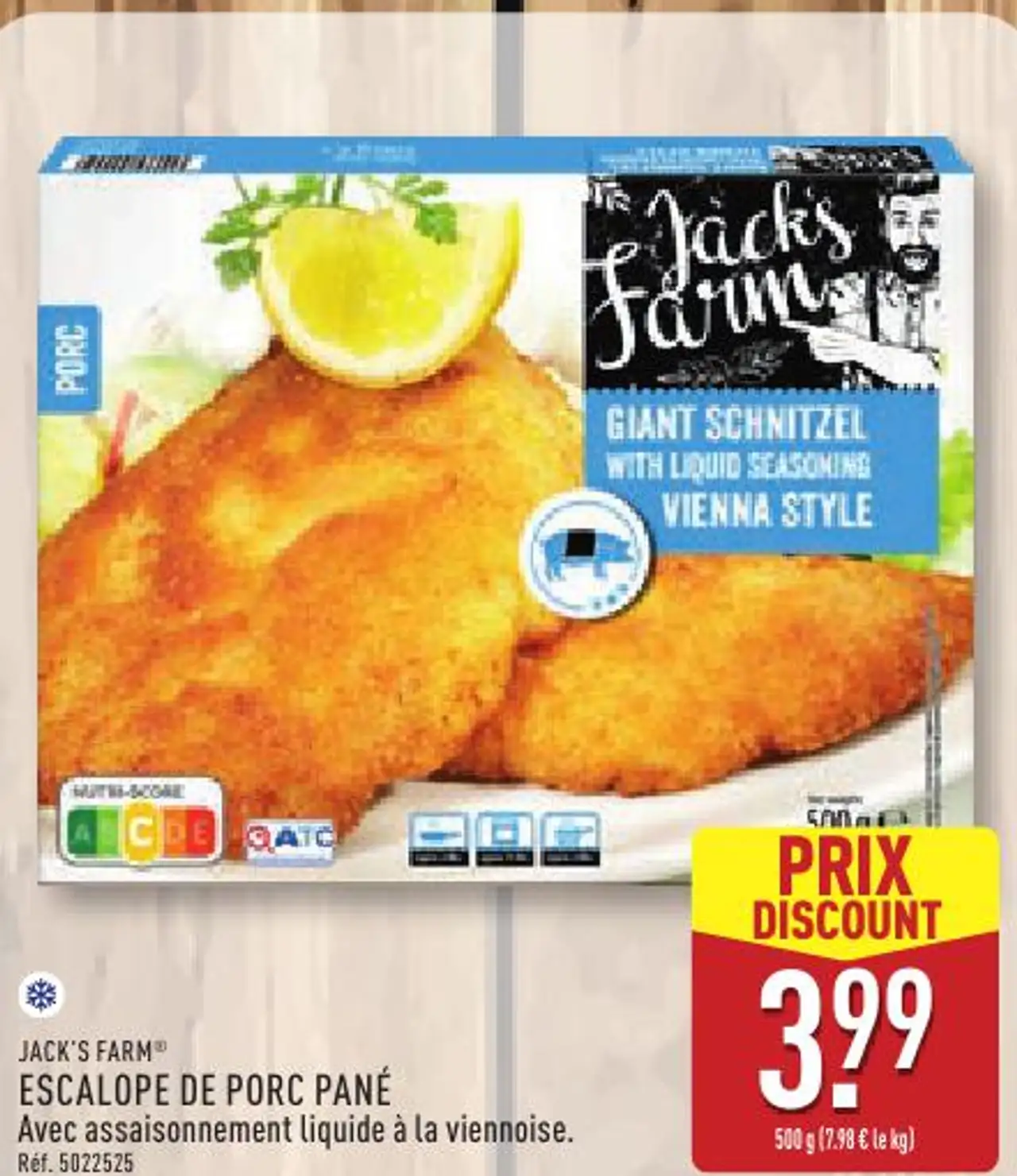 Escalope de porc pané Jack's Farm
