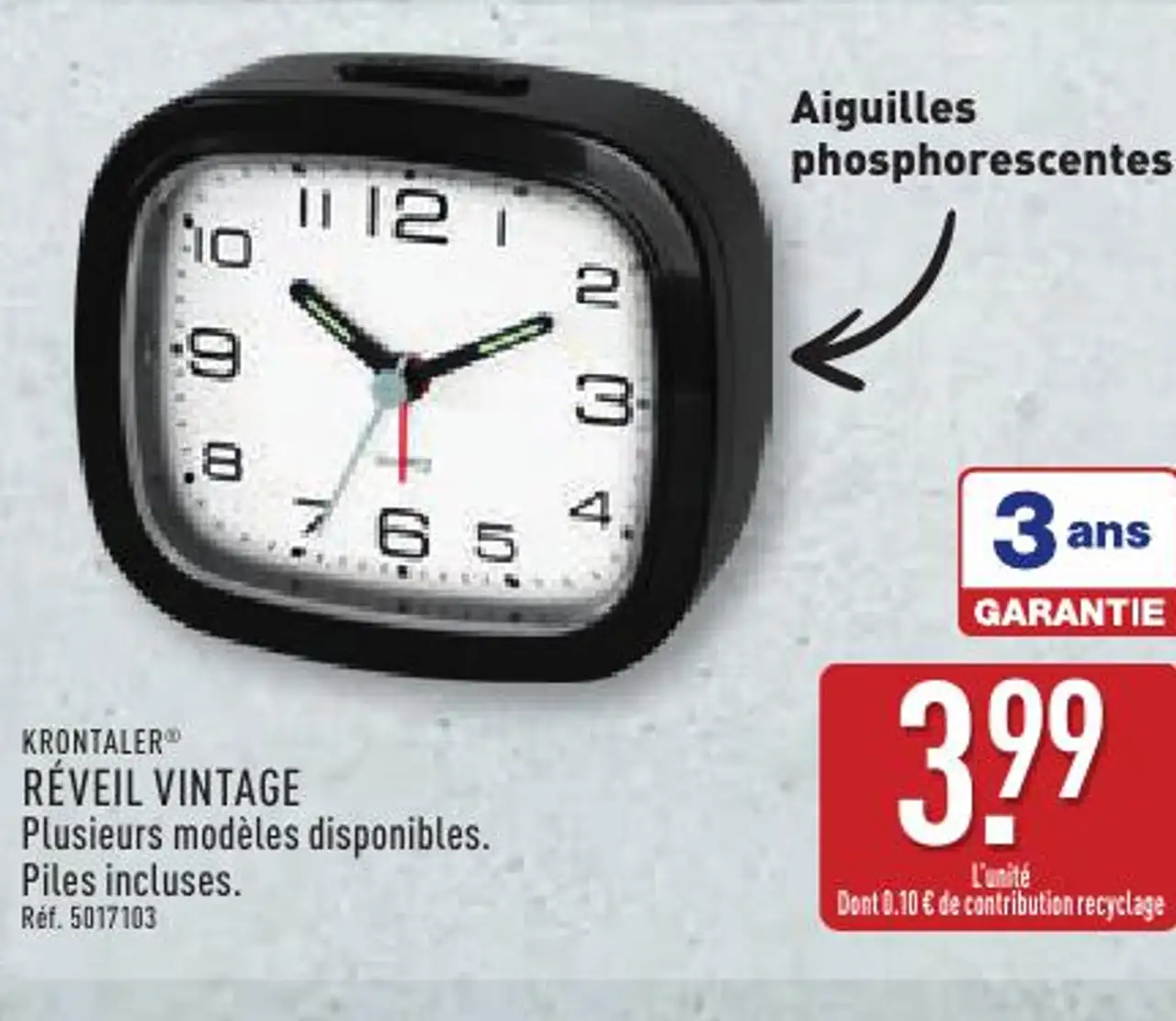 Réveil vintage Krontaler