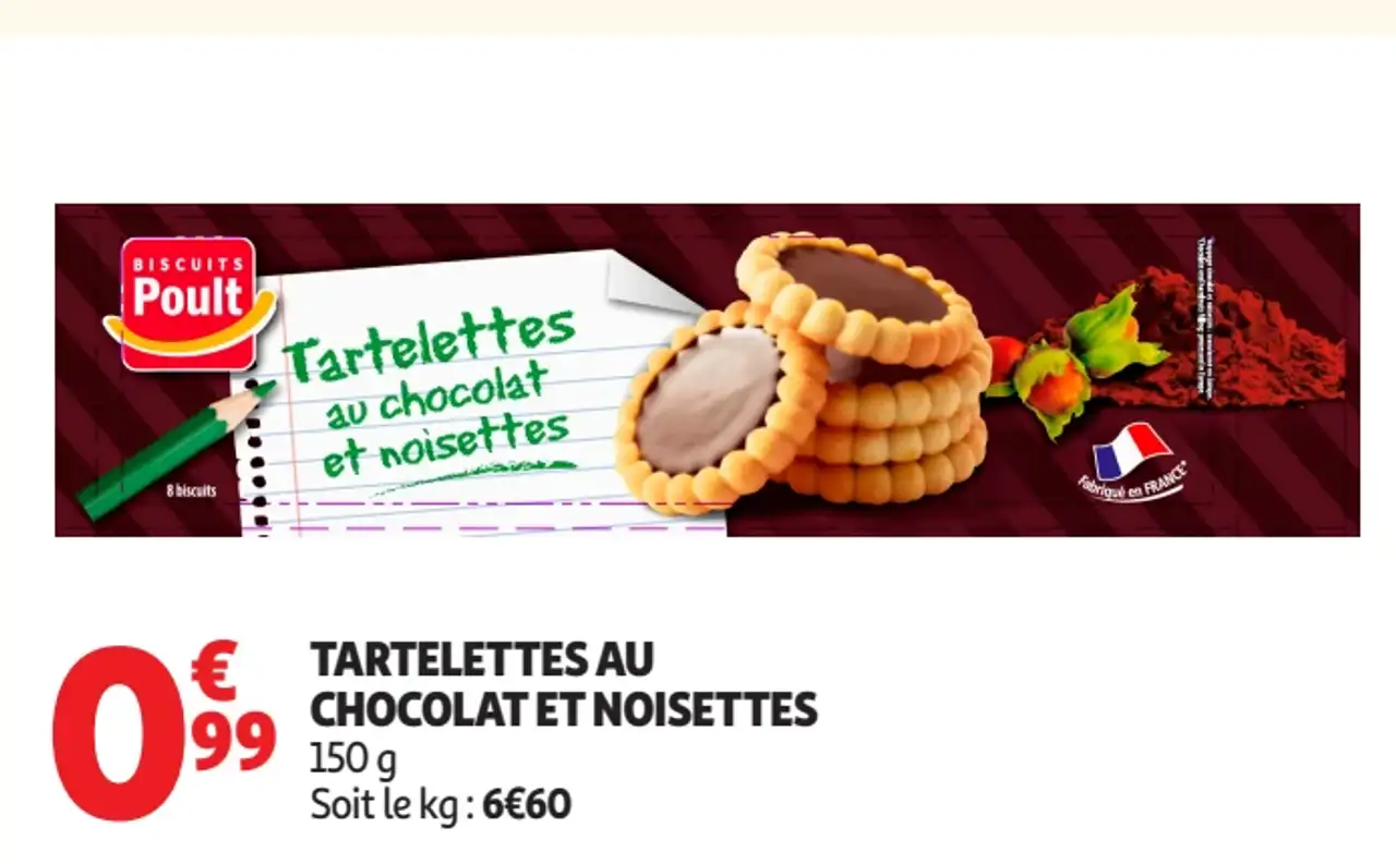 Tartelettes au chocolat et noisettes Poult