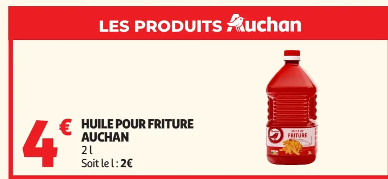Huile pour friture Auchan
