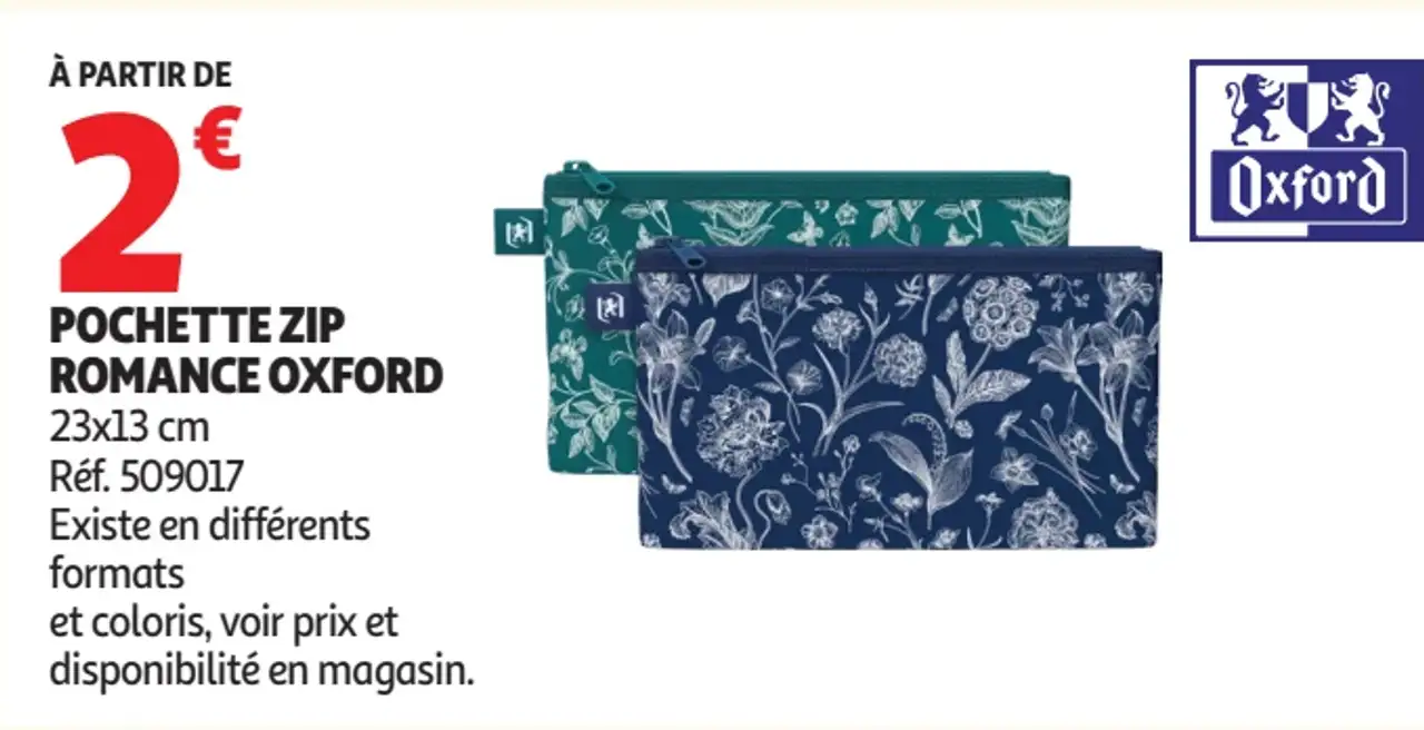 Pochette zip Romance Oxford
