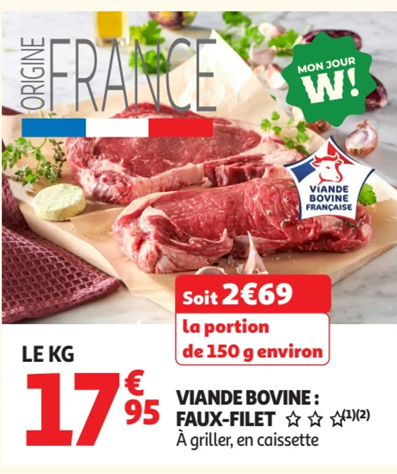 Viande bovine : Faux-filet
