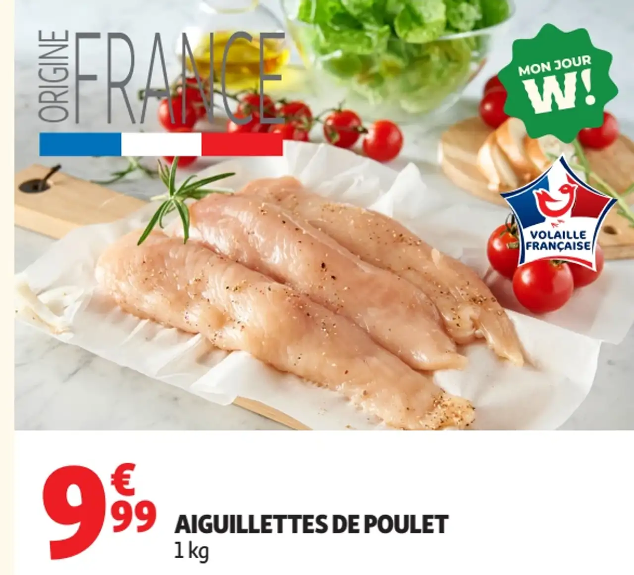 Aiguillettes de poulet