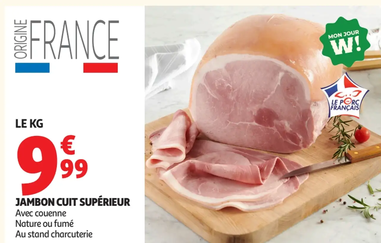 Jambon cuit supérieur
