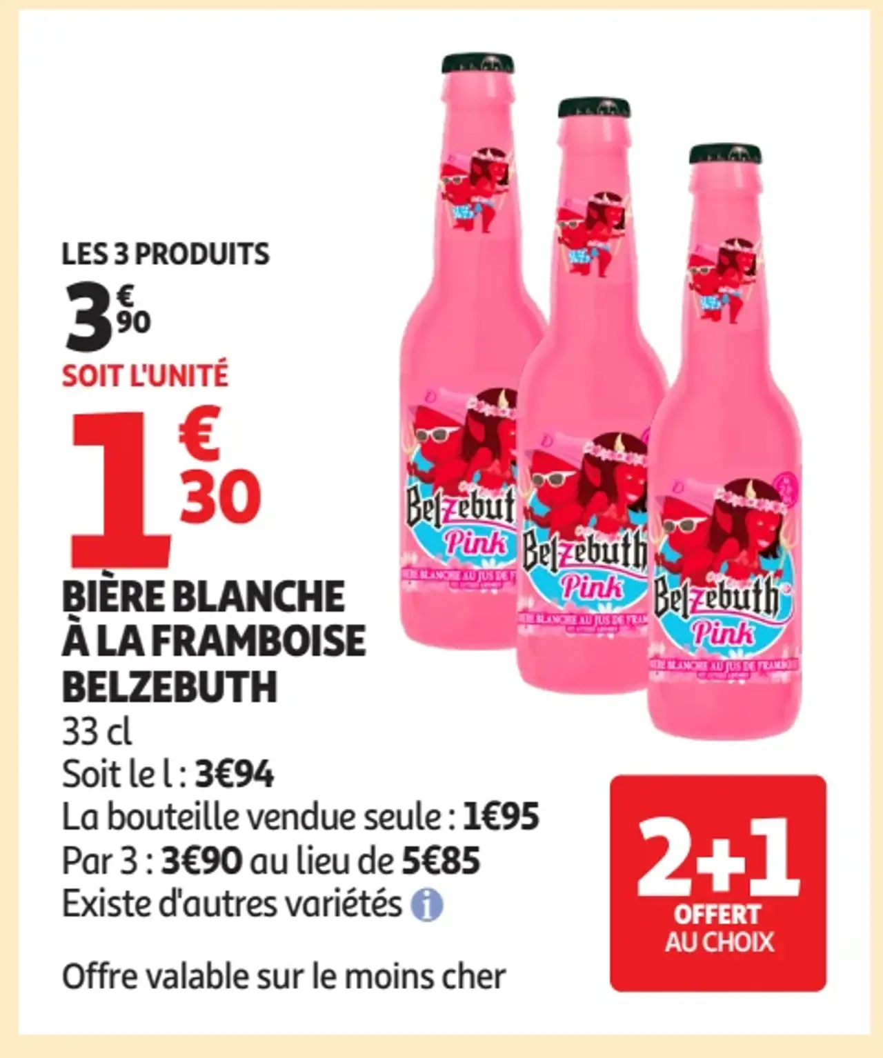 BIÈRE BLANCHE À LA FRAMBOISE BELZEBUTH