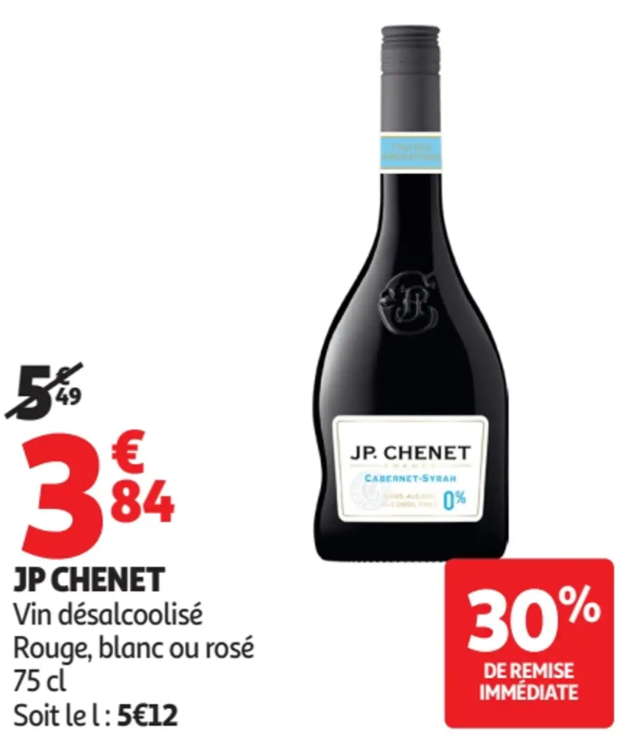 JP CHENET Vin désalcoolisé Rouge, blanc ou rosé