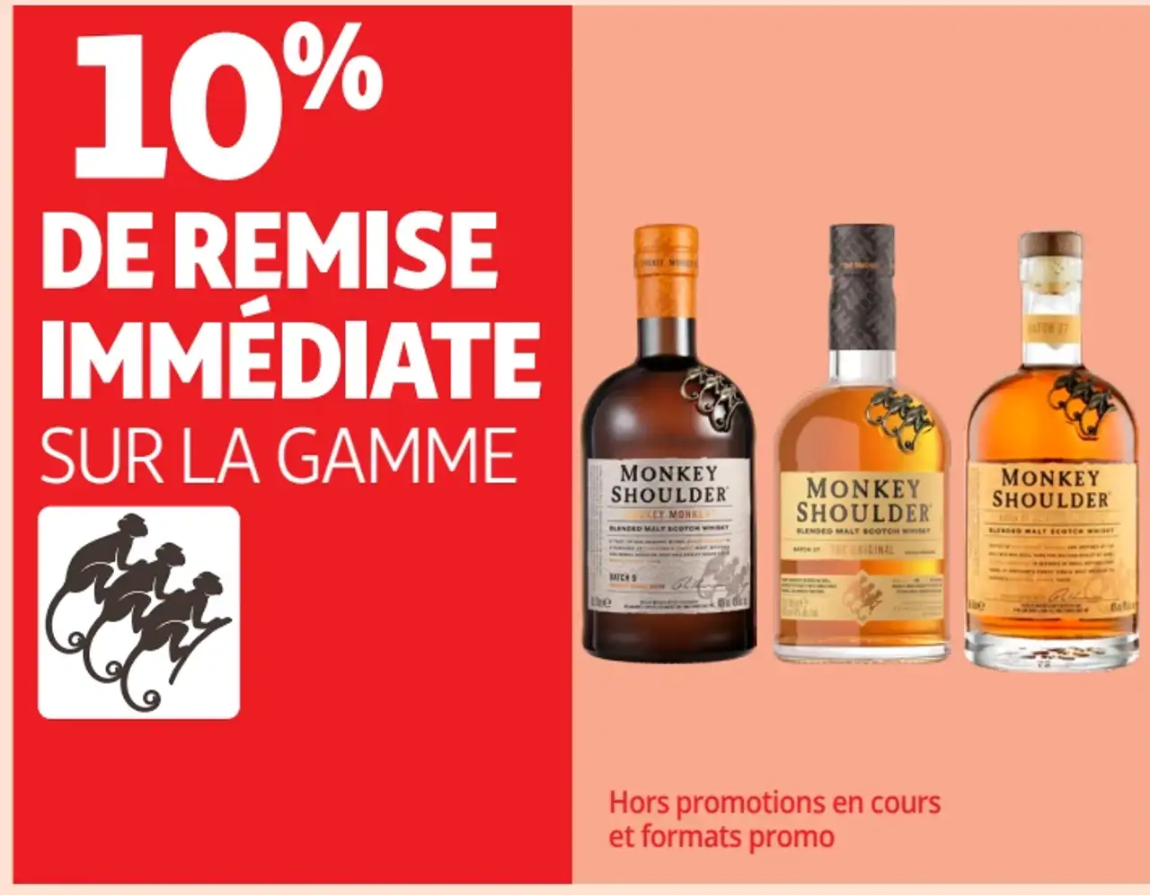 Gamme de whisky Monkey Shoulder