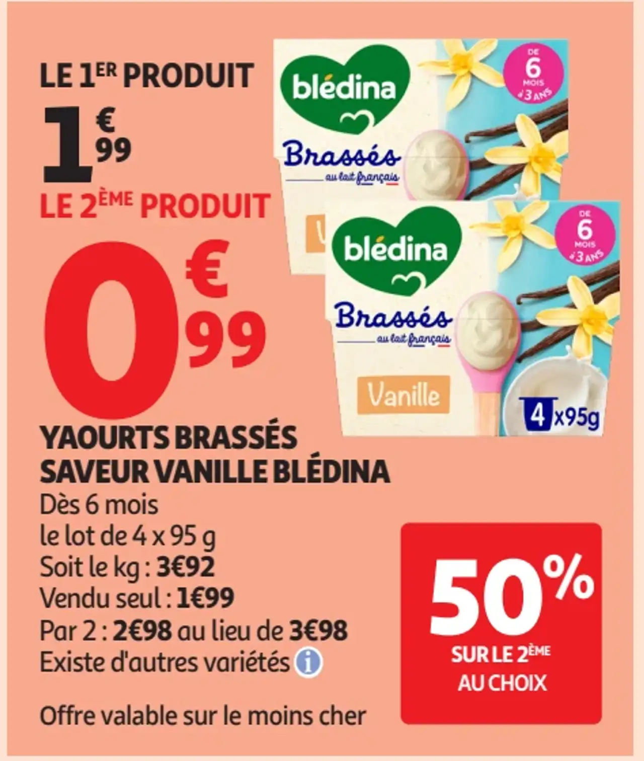 Yaourts Brassés Saveur Vanille Blédina
