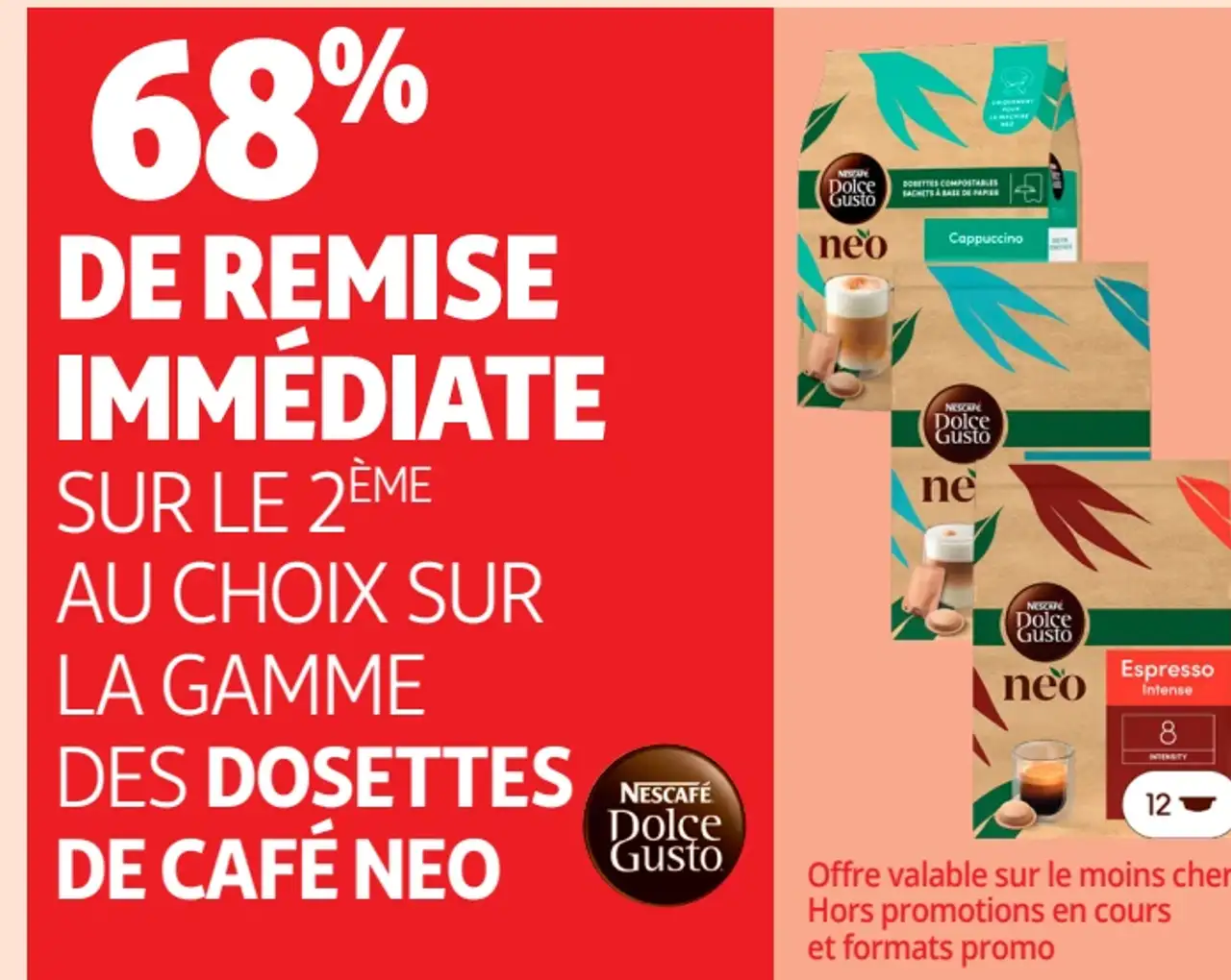 Dosettes de café Nescafé Dolce Gusto Neo