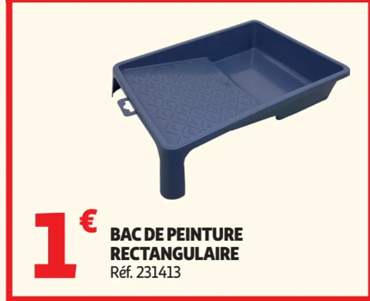 Auchan Bac de peinture rectangulaire