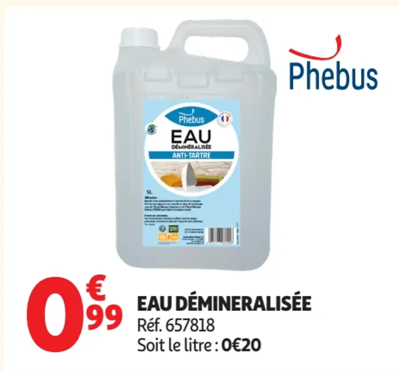 Phébus Eau déminéralisée