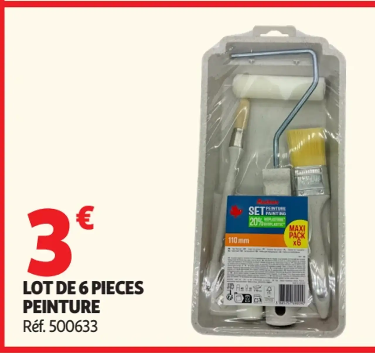 Lot de 6 pièces peinture