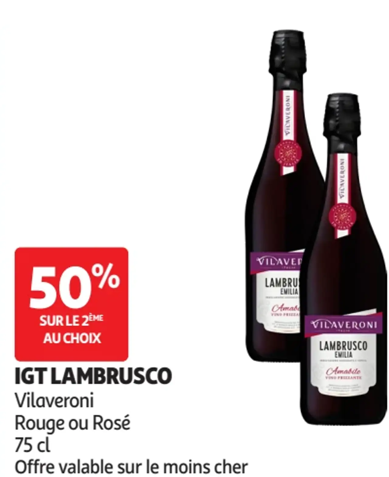 IGT Lambrusco Vilaveroni Rouge ou Rosé