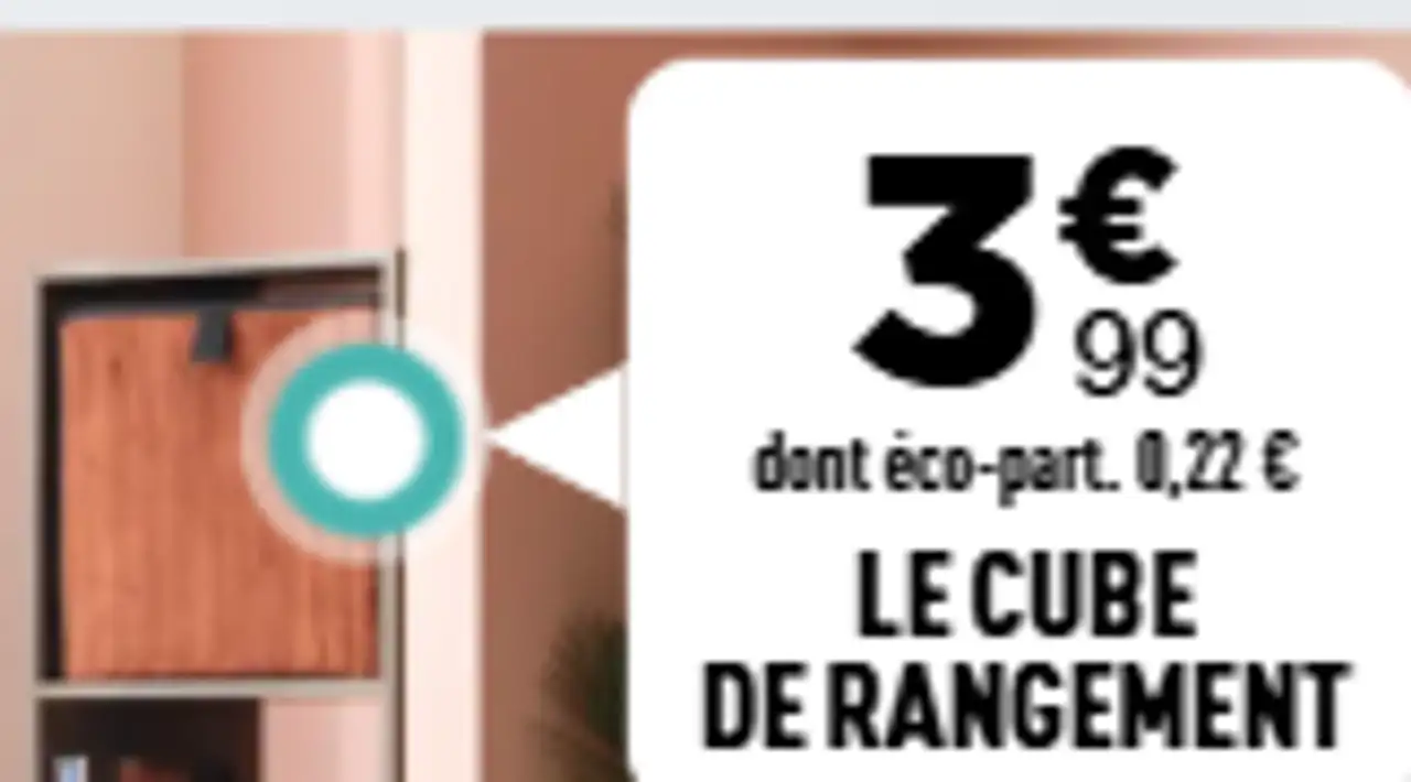 Le cube de rangement Gamme SCOTT Velours côtelé
