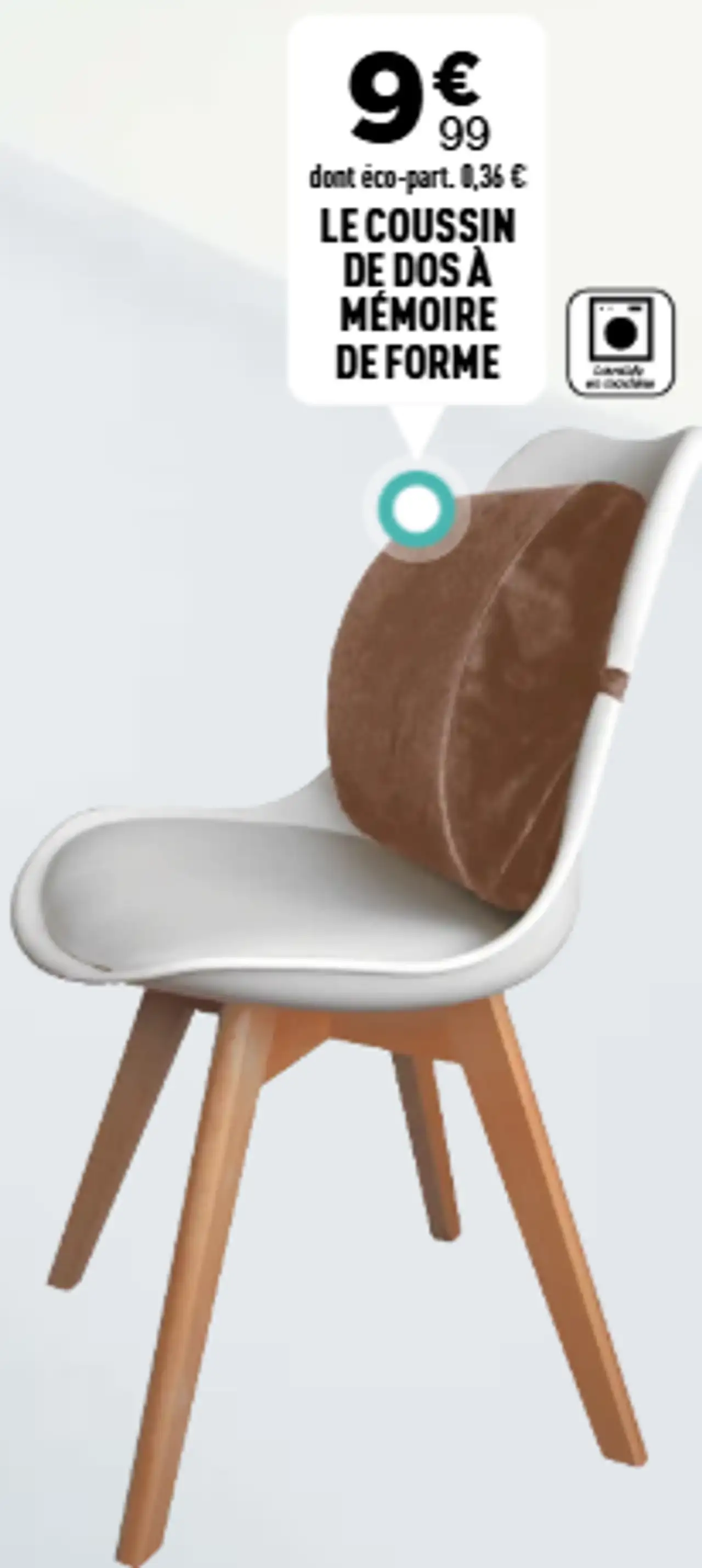 Le coussin de dos à mémoire de forme