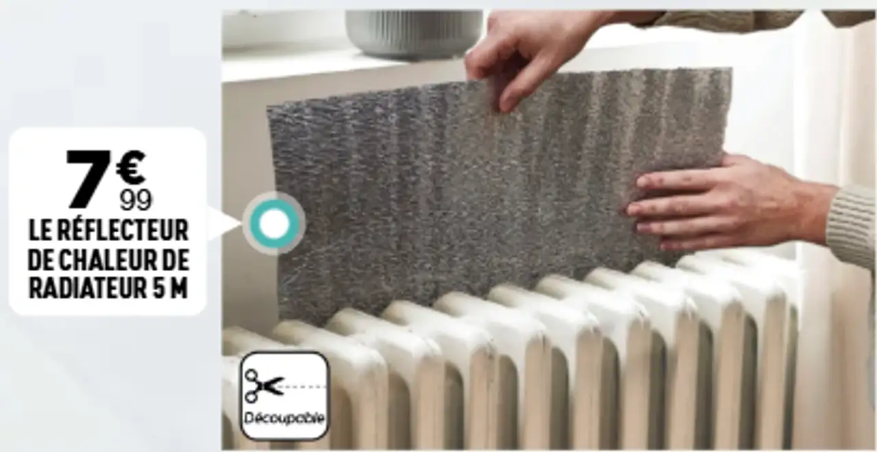 Le réflecteur de chaleur de radiateur 5 M