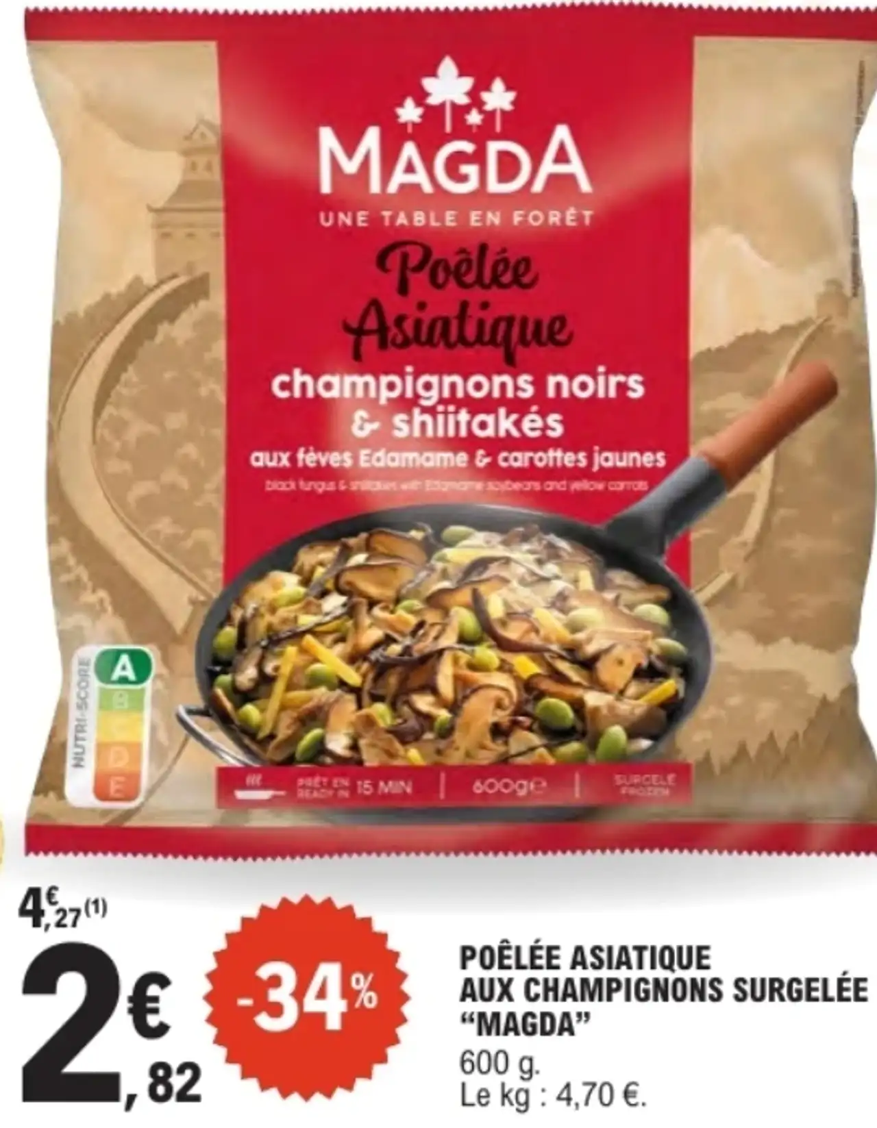 Poêlée Asiatique aux champignons surgelée "Magda"
