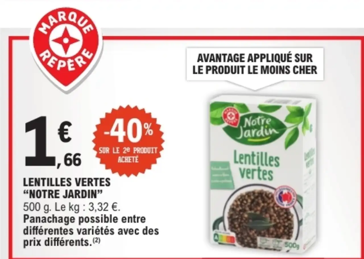 Lentilles vertes Notre Jardin