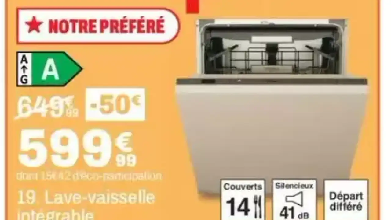 Whirlpool Lave-vaisselle intégrable 19