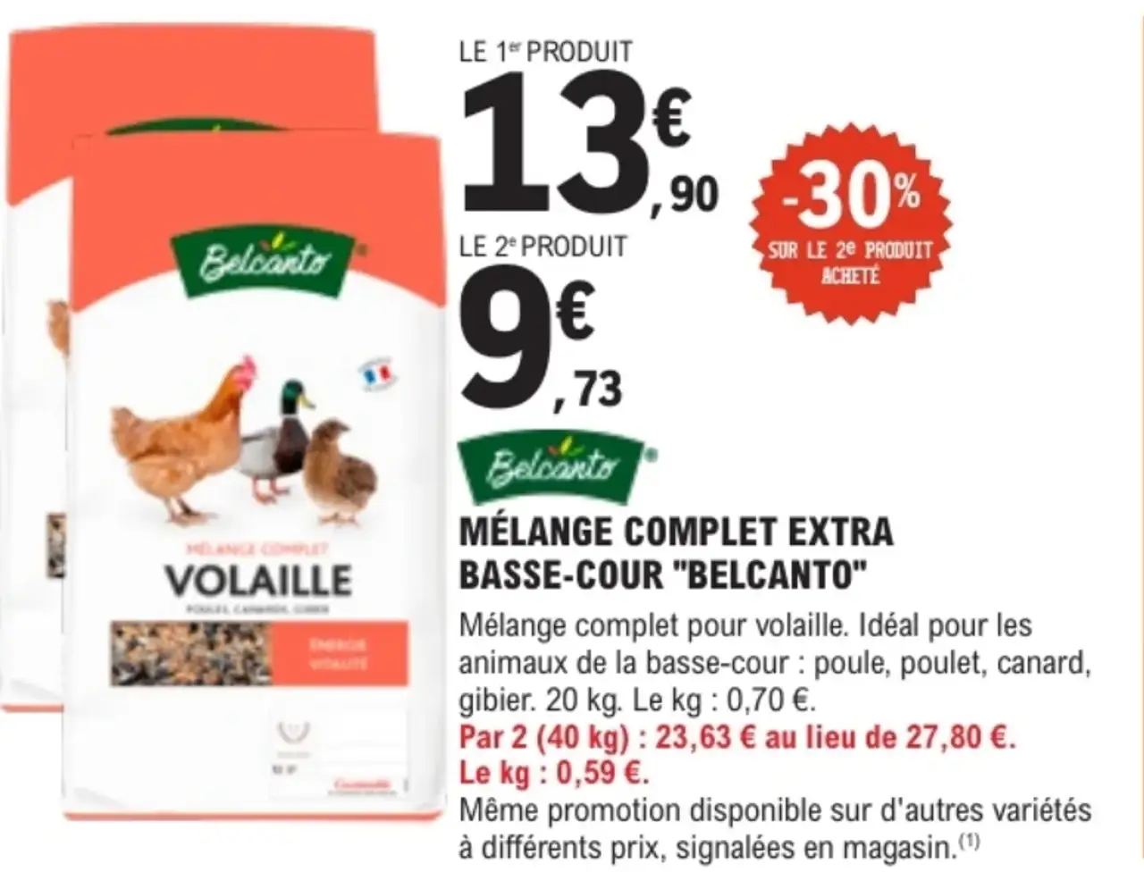 Mélange Complet Extra Basse-Cour "Belcanto"