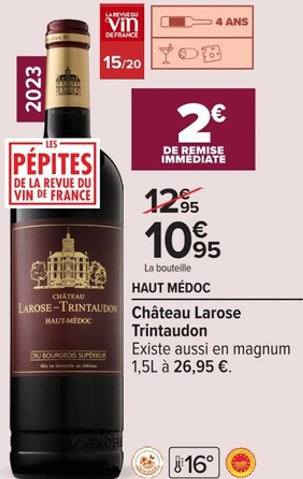 Château Larose Trintaudon Haut Médoc 2023