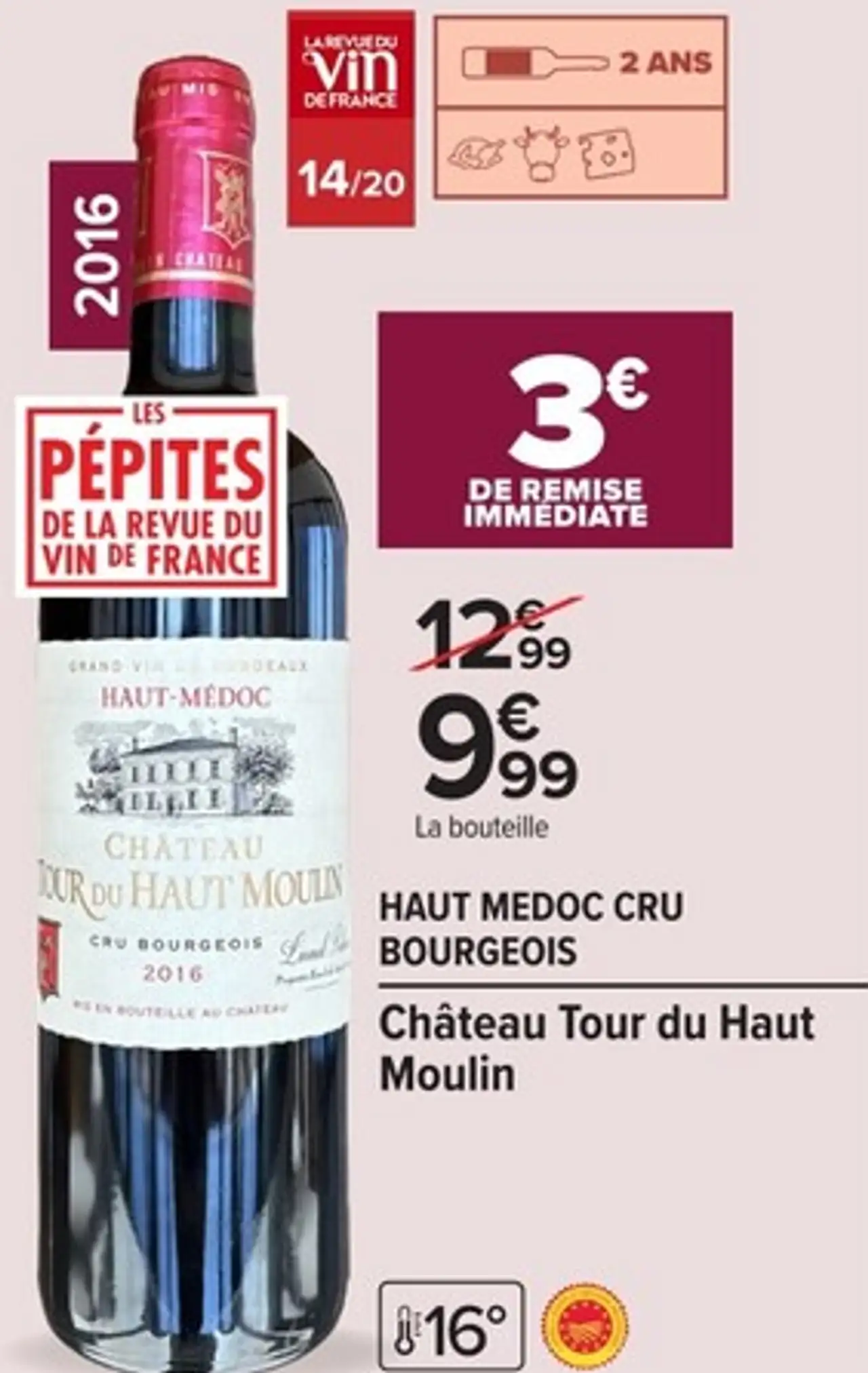 Château Tour du Haut Moulin Haut Médoc Cru Bourgeois 2016