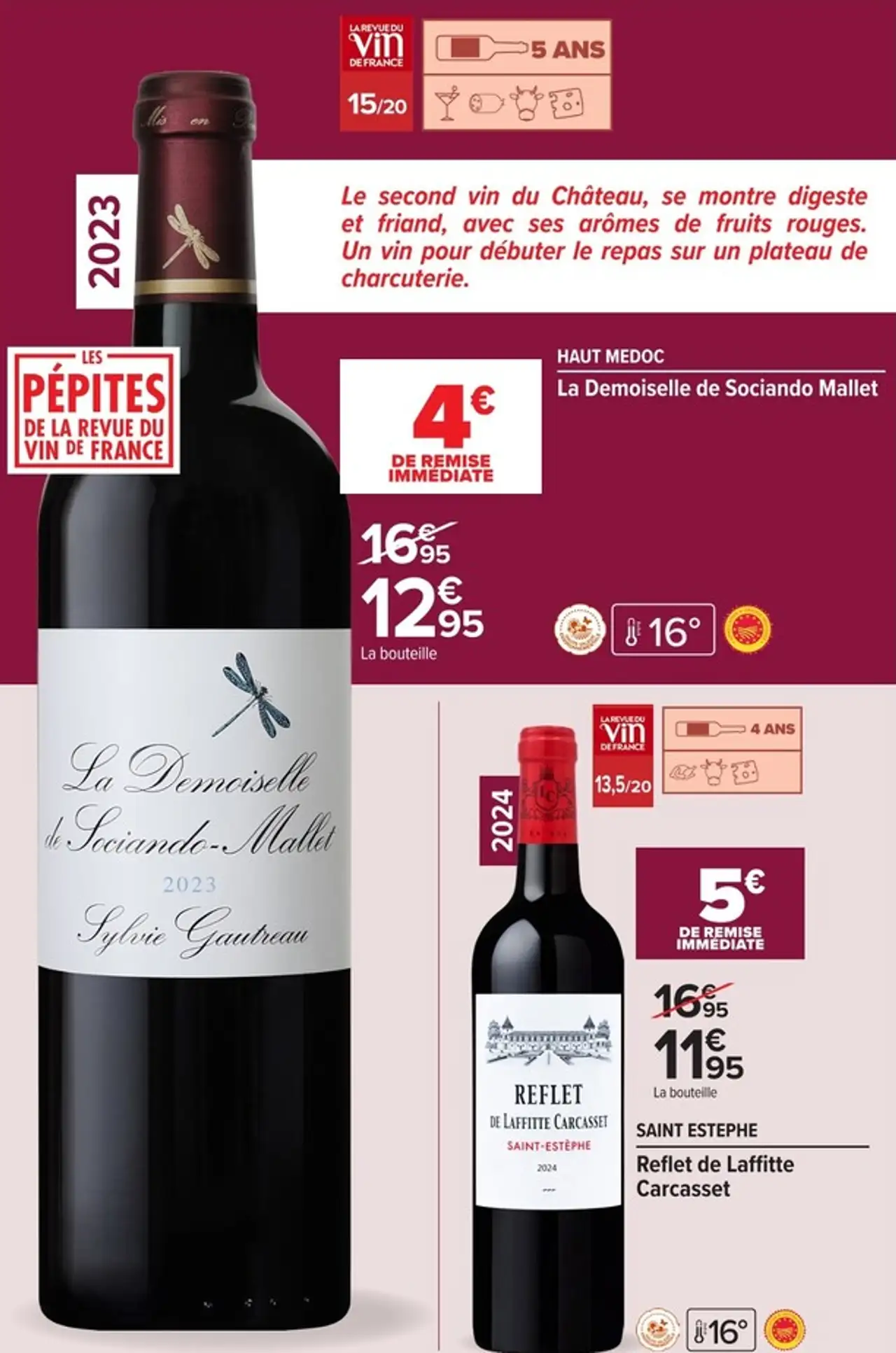 La Demoiselle de Sociando Mallet Haut Médoc 2023