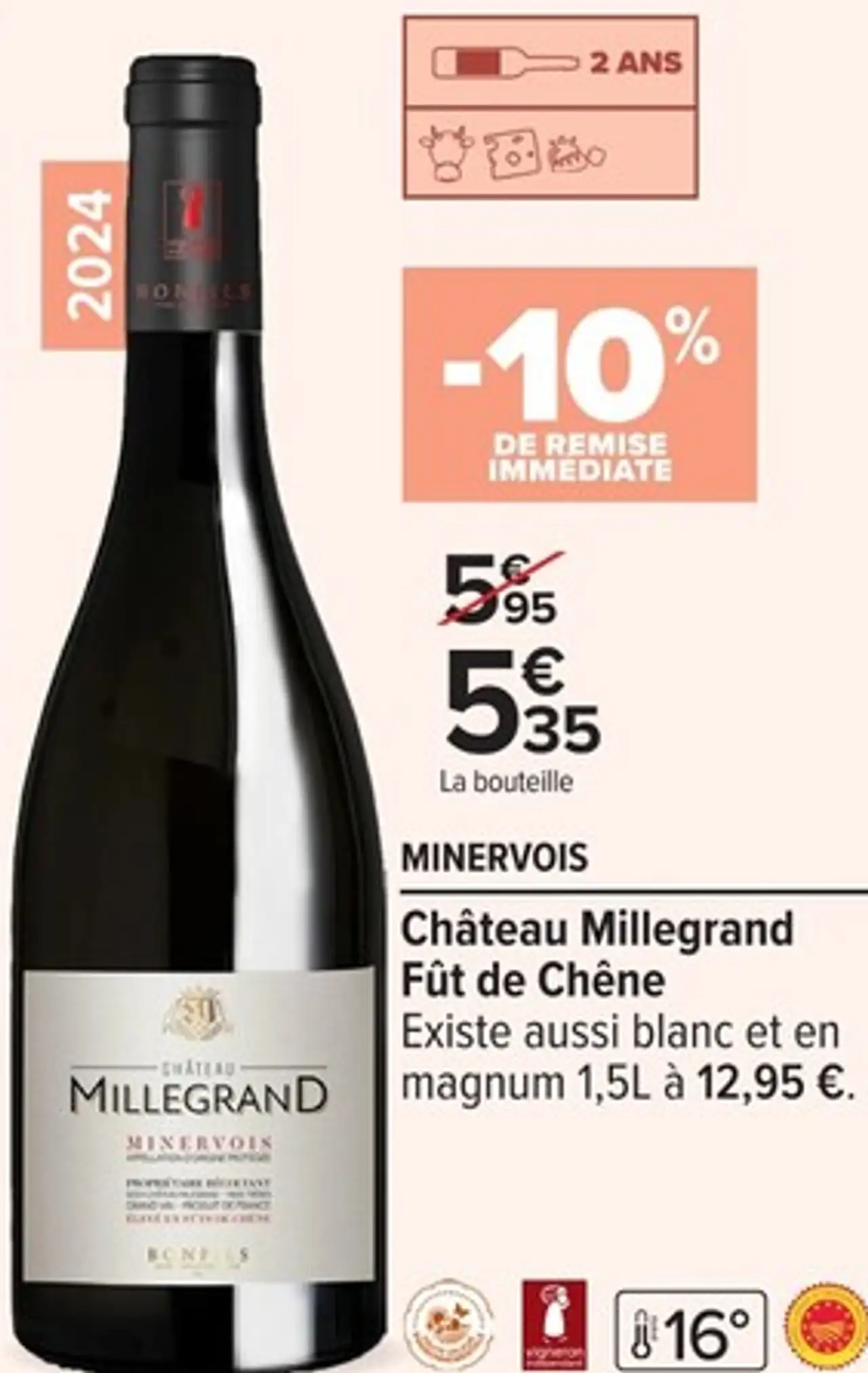 Château Millegrand Fût de Chêne Minervois
