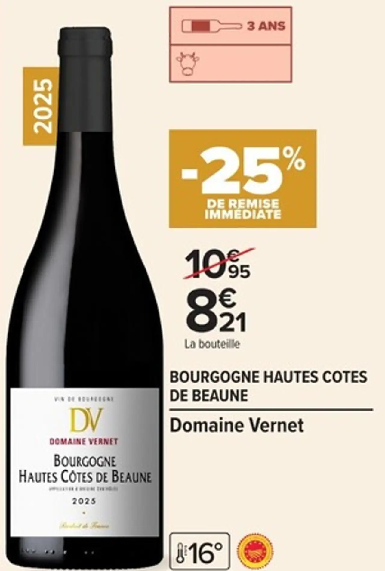 Bourgogne Hautes Cotes de Beaune Domaine Vernet
