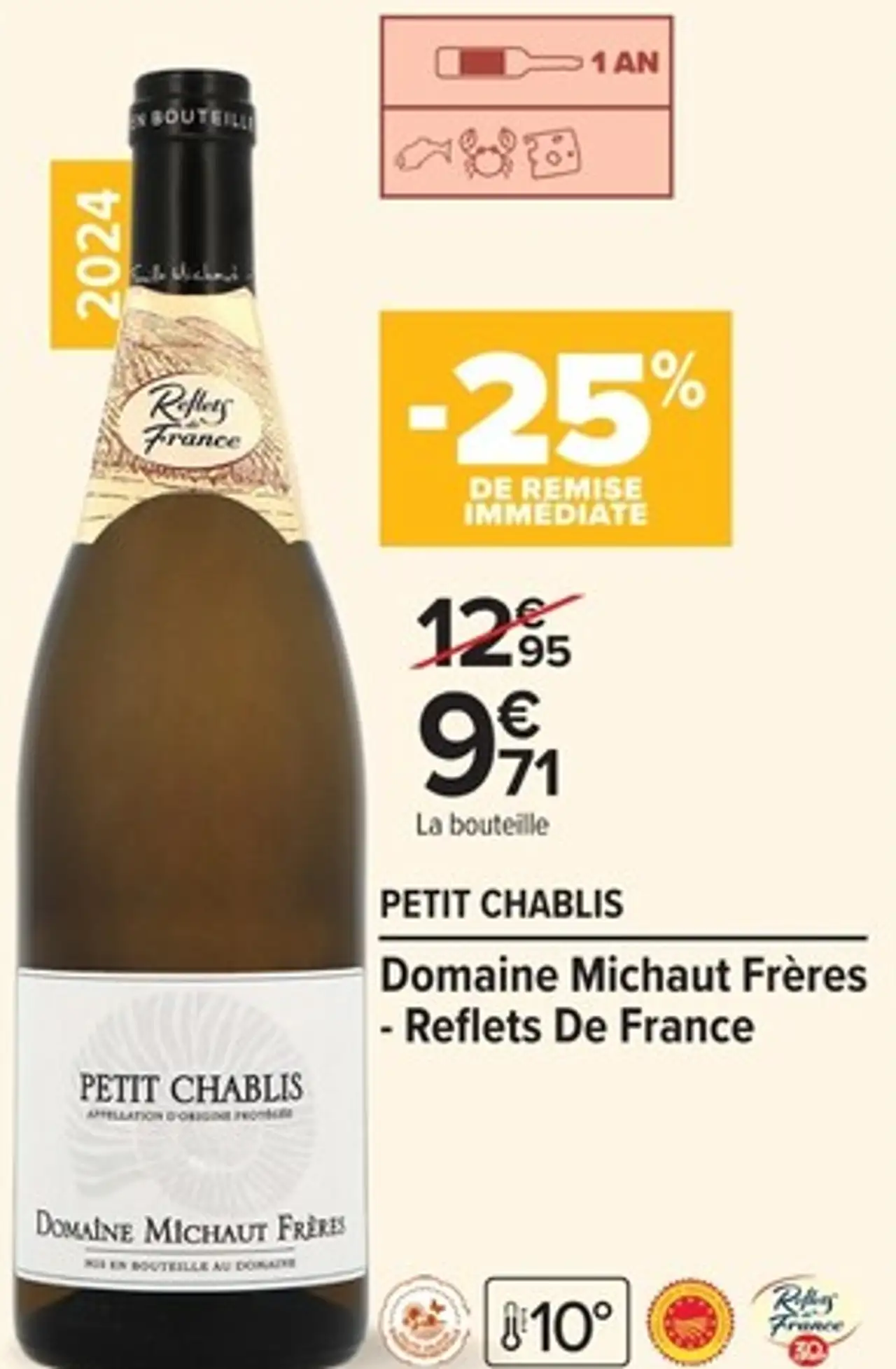 Petit Chablis - Domaine Michaut Frères - Reflets De France