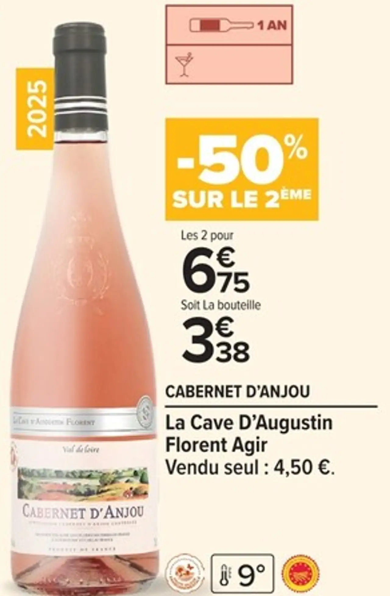 Cabernet d'Anjou - La Cave D'Augustin Florent