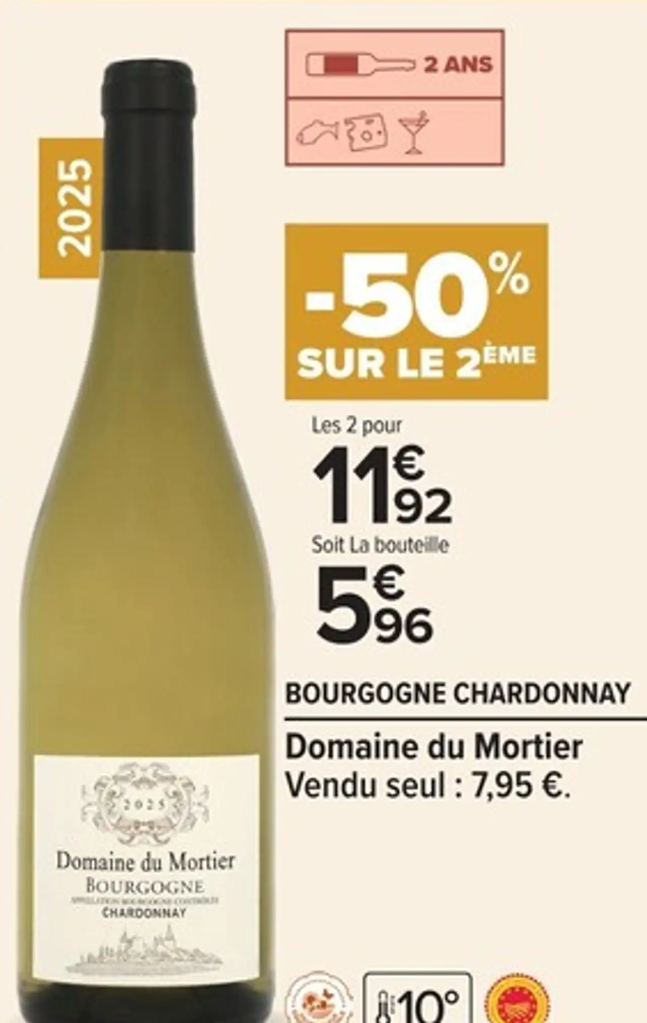 Bourgogne Chardonnay Domaine du Mortier