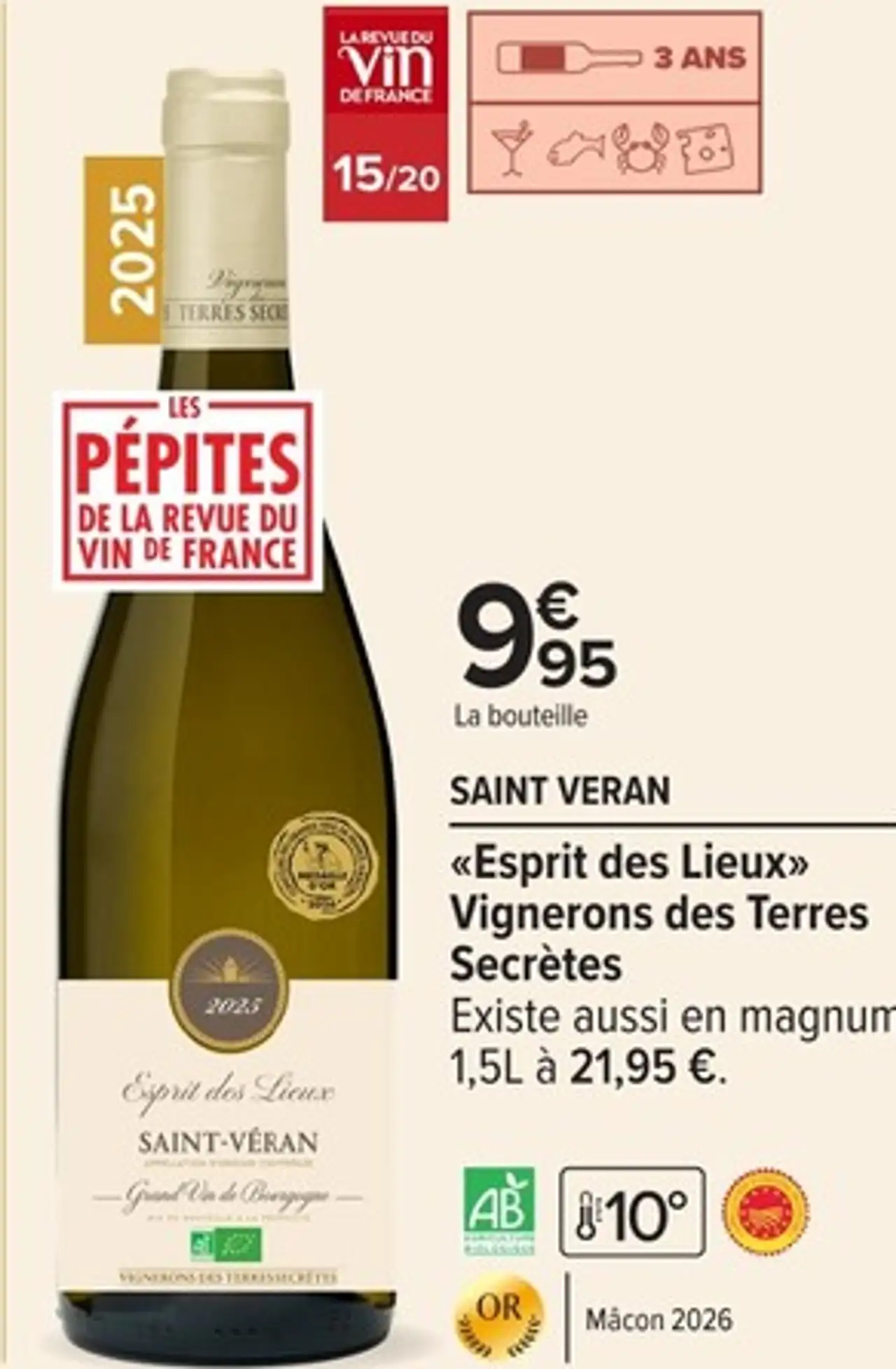 Saint Veran «Esprit des Lieux» Vignerons des Terres Secrètes