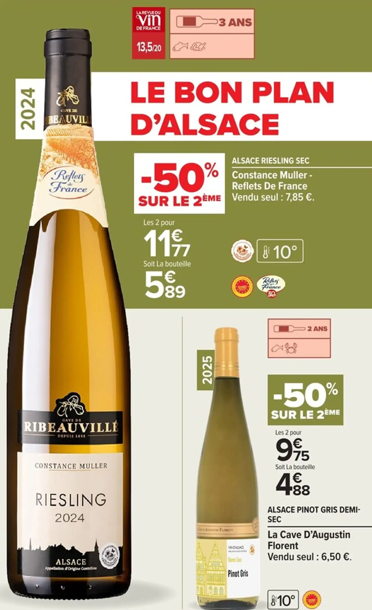 Alsace Riesling Sec Constance Muller - Reflets De France