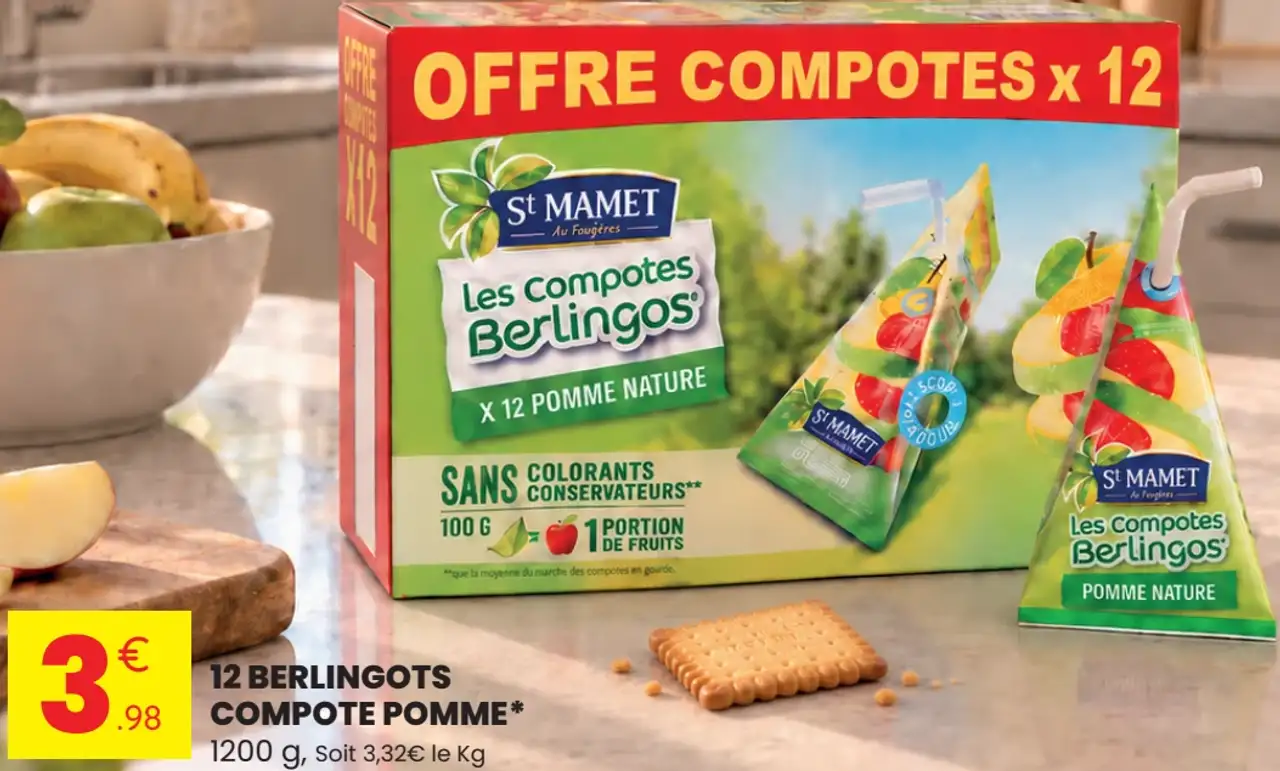 St Mamet Les Compotes Berlingos Pomme Nature